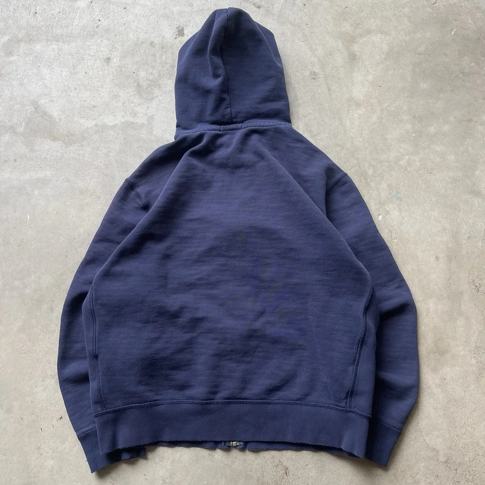 Polo Ralph Lauren Men's‎ Signature Navy Blue Fleece Hoodie Zip-Up Jacket Size L